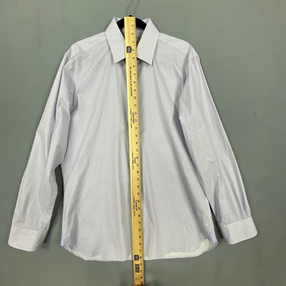 Ted Baker Dress Shirt Purple Button Up Long Sleeve - Picture 5 of 11